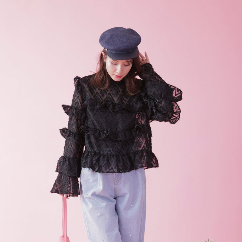 Frill Lala Blouse - MAISON MARBLE