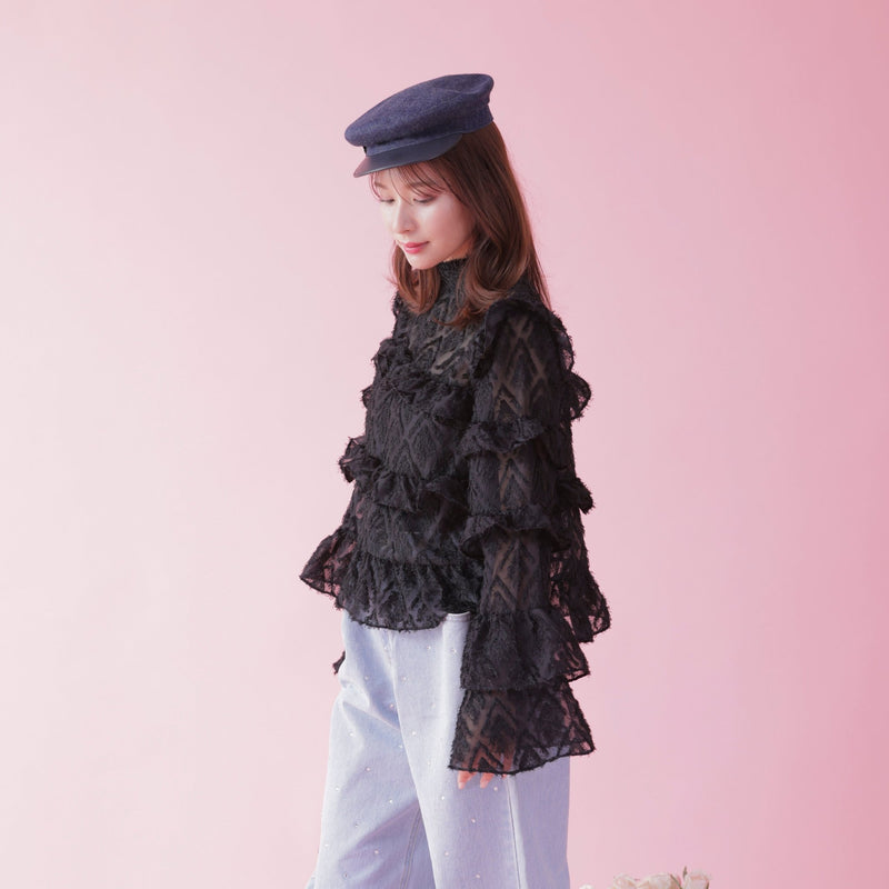 Frill Lala Blouse - MAISON MARBLE