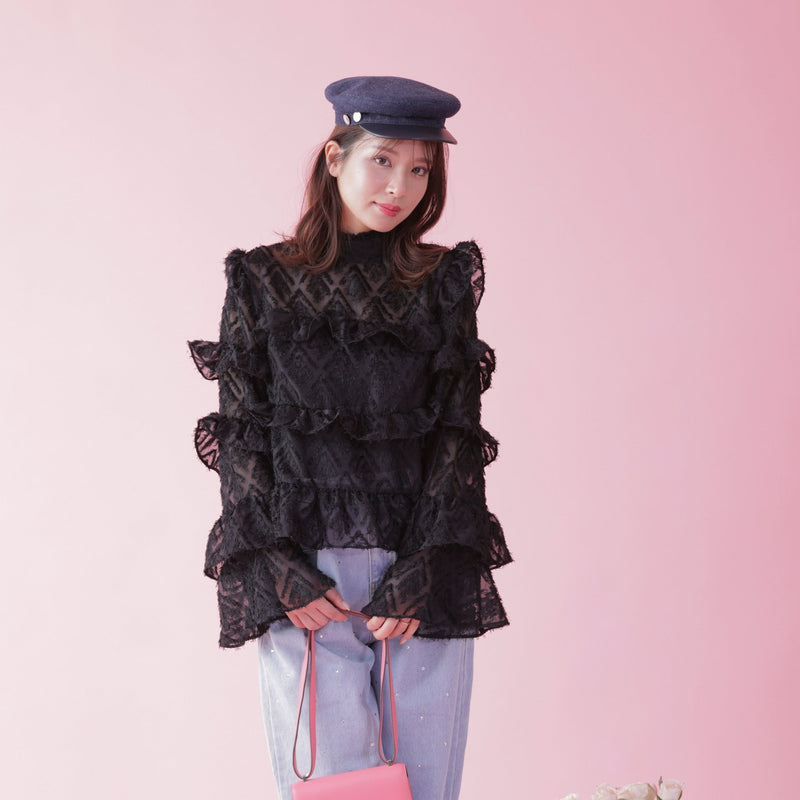 Frill Lala Blouse - MAISON MARBLE