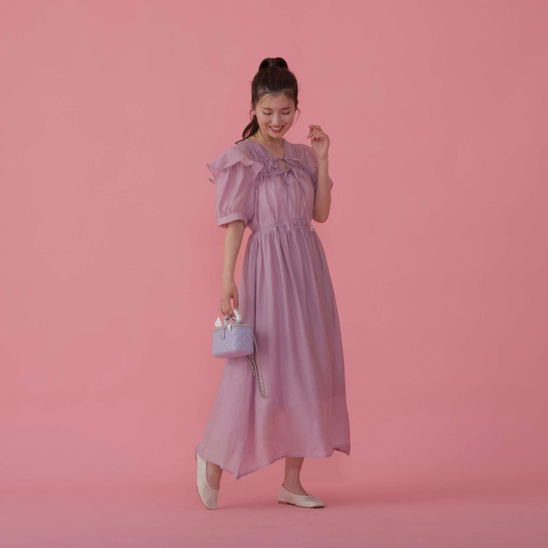 Frill Sheer Dress – MAISON MARBLE