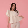 Fur Puff Blouse - MAISON MARBLE