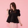 Fur Puff Blouse - MAISON MARBLE