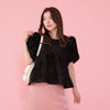 Fur Puff Blouse - MAISON MARBLE
