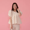 Fur Puff Blouse - MAISON MARBLE