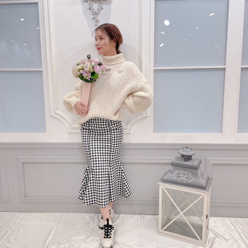 Gingham Skirt - MAISON MARBLE