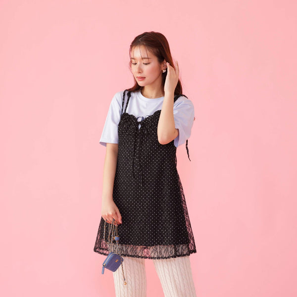 Lace Dot Cami - MAISON MARBLE