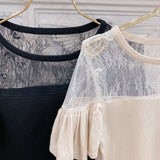Lace Frill Tops - MAISON MARBLE