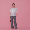 Navy Flower Pants - MAISON MARBLE