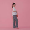 Navy Flower Pants - MAISON MARBLE