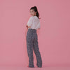 Navy Flower Pants - MAISON MARBLE