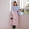 Pink Jacquard Skirt - MAISON MARBLE