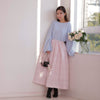 Pink Jacquard Skirt - MAISON MARBLE