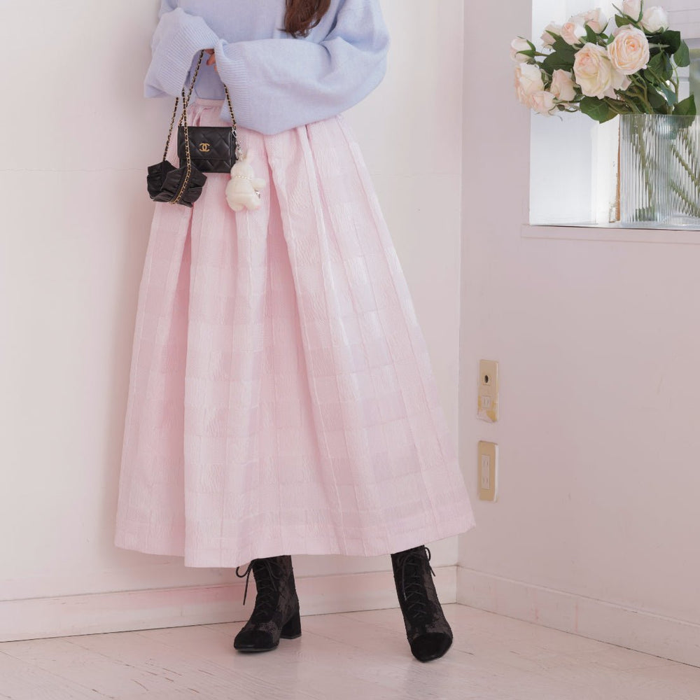 【再販】Pink Jacquard Skirt