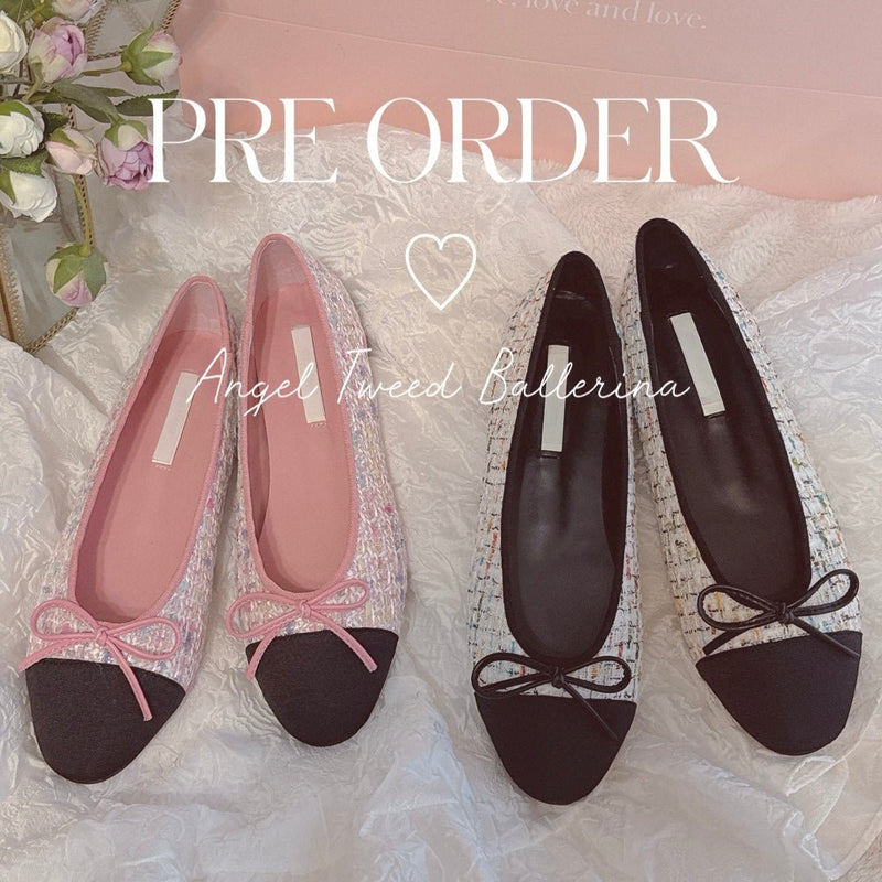 【PRE ORDER】Angel Tweed Ballerina - MAISON MARBLE