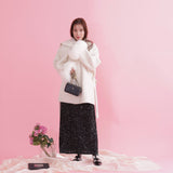 【PRE ORDER】Fur Sleeves Wool Coat - MAISON MARBLE