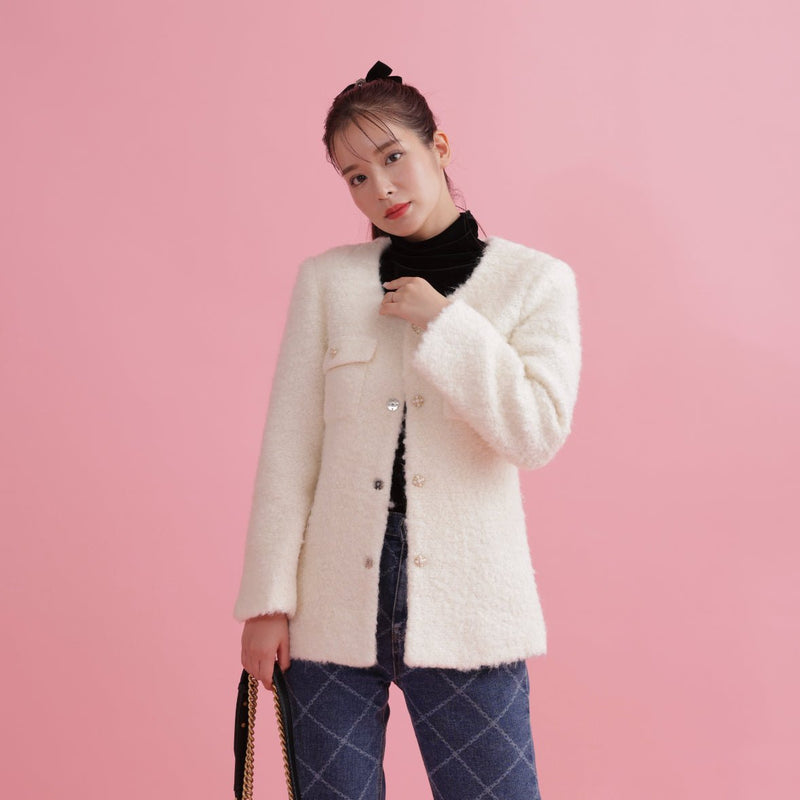 【PRE ORDER】White Bunny Jacket - MAISON MARBLE