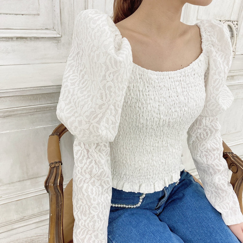 Puff Lace Tops - MAISON MARBLE