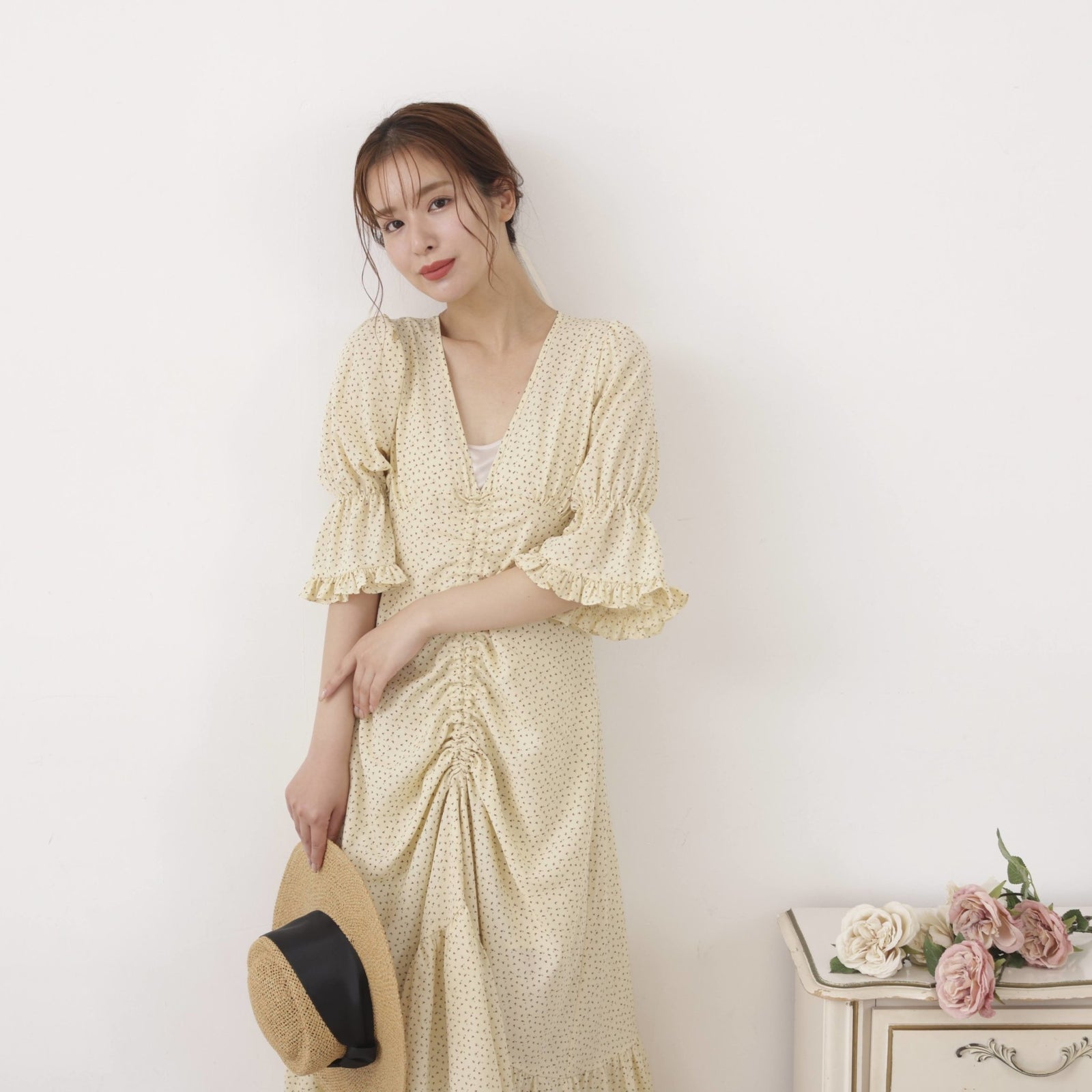 【2024】お歳暮・冬ギフト Frill Rose Dress MARBLE MAISON – ワンピース