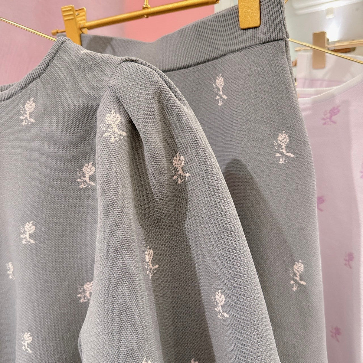 Rose Jacquard Knit Tops – MAISON MARBLE