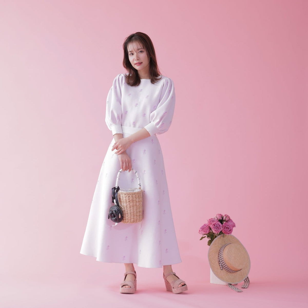 Rose Jacquard Knit Tops – MAISON MARBLE