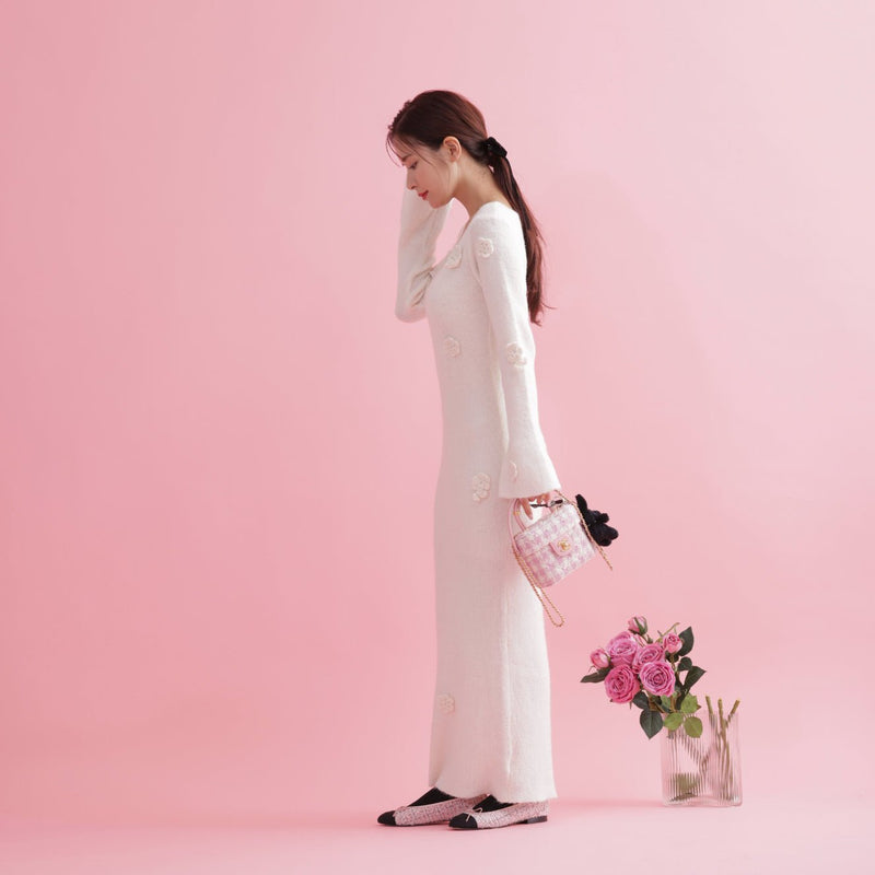 Rose Knit Dress - MAISON MARBLE