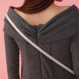 Shoulder Ribbon Knit - MAISON MARBLE