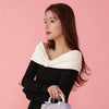 Shoulder Ribbon Knit - MAISON MARBLE