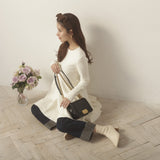 Tiered Knit Dress - MAISON MARBLE