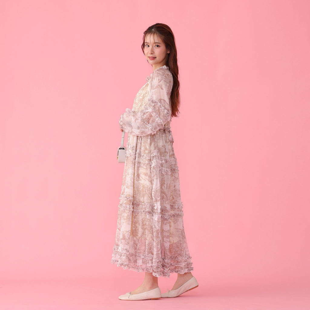 Toile Organza Dress メゾンマーブル maisonmarble - ロングワンピース