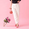 White Tweed Pants - MAISON MARBLE